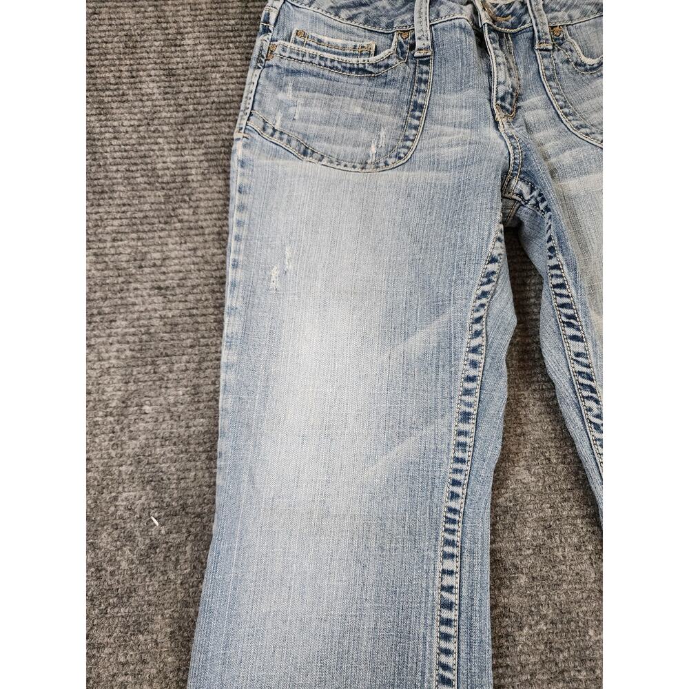 Aeropostle Vintage Y2k Womens 30" Denim Distressed Hailey Skinny Flare Jeans - Picture 3 of 10